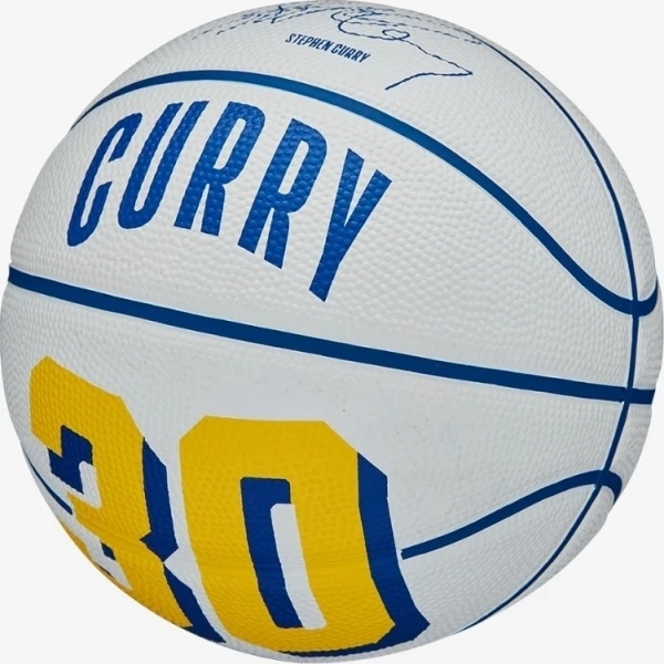 Баскетбольний м'яч Wilson NBA PLAYER ICON MINI STEPHEN CURRY біло-синій Розмір 3 WZ4007401XB3