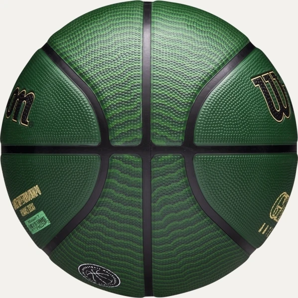 Баскетбольный мяч Wilson NBA PLAYER ICON OUTDOOR GIANNIS ANTETOKOUNMPO темно-зелено-черный Размер 7 WZ4006201XB7