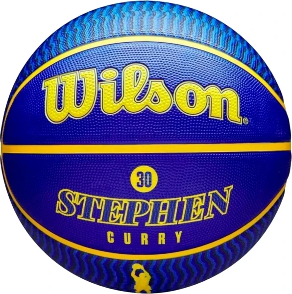 Баскетбольный мяч Wilson NBA PLAYER ICON OUTDOOR STEPHEN CURRY сине-желтый Размер 7 WZ4006101XB7