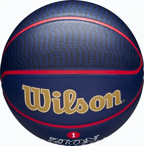Баскетбольный мяч Wilson NBA PLAYER ICON OUTDOOR ZION WILLIAMSON темно-сине-красный Размер 7 WZ4008601XB7