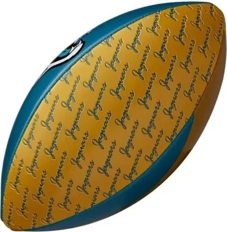 Мяч для американского футбола Wilson MINI NFL TEAM PEEWEE FB TEAM JACKSONVILLE JAGUARS бирюзово-коричневый Размер 6 WTF1523XBJX