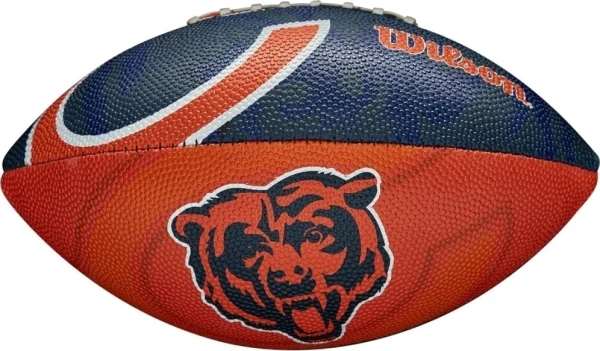 М'яч для американського футболу Wilson NFL JR JR THROWBACK FB 32 TEAM LOGO FB CHICAGO BEARS оранжево-темно-синій Розмір 7 WTF1534XBCH