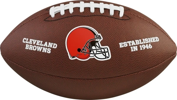 М'яч для американського футболу Wilson NFL LICENSED BALL CLEVELAND BROWNS темно-коричневий Розмір 9 WTF1748XBCL