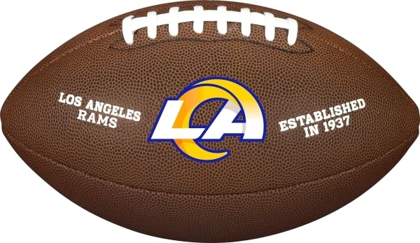 Мяч для американского футбола Wilson NFL LICENSED BALL LOS ANGELES RAMS темно-коричневый Размер 9 WTF1748XBLA
