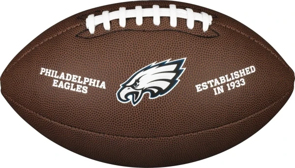 Мяч для американского футбола Wilson NFL LICENSED BALL PHILADELPHIA EAGLES темно-коричневый Размер 5 WTF1748XBPH
