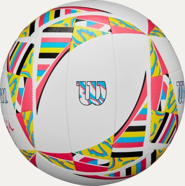 Мяч для пляжного волейбола Wilson AVP MOVEMENT VB бело-розово-желто-голубой Размер 5 WV4008001XBOF