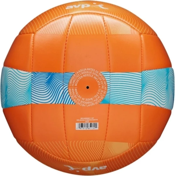 Мяч для пляжного волейбола Wilson AVP MOVEMENT VB оранжево-голубой Размер 5 WV4006801XBOF