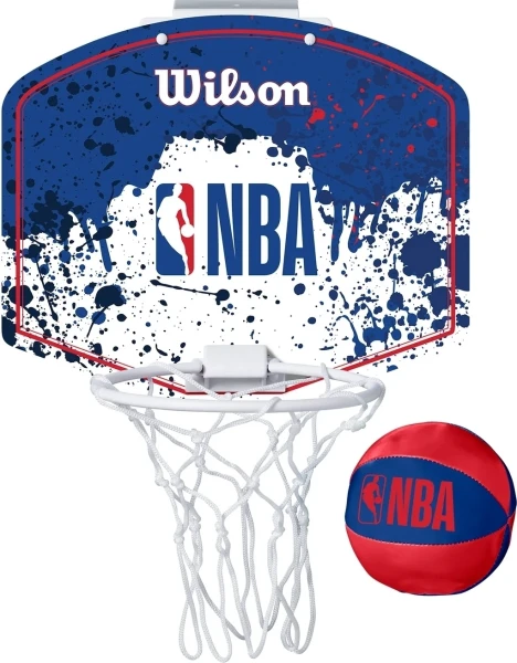 Набор баскетбольный детский Wilson NBA TEAM MINI HOOP NBA сине-красно-белый WTBA1302NBARD