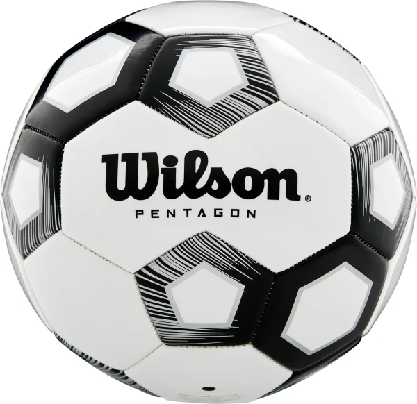 Футбольний м'яч Wilson PENTAGON біло-чорний Розмір 5 WTE8527XB05