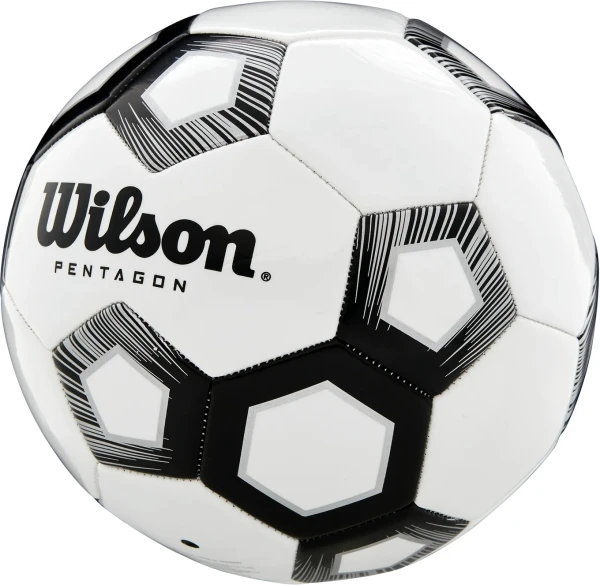 Футбольний м'яч Wilson PENTAGON біло-чорний Розмір 5 WTE8527XB05
