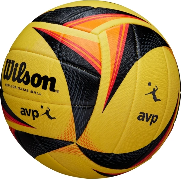 М'яч для пляжного волейболу Wilson AVP OPTX REPLICA жовто-чорно-червоний Розмір 5 WTH01020XB