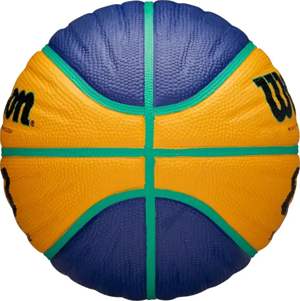 Баскетбольний м'яч Wilson FIBA 3X3 JUNIOR жовто-синьо-бірюзовий Розмір 5 WTB1133XB