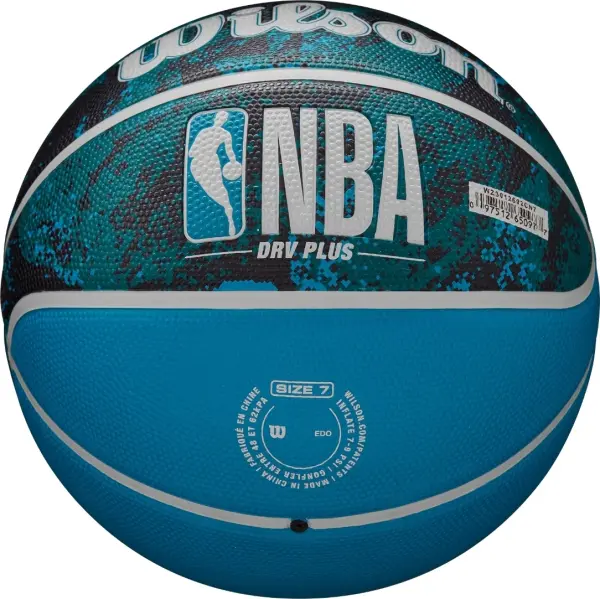 Баскетбольний м'яч Wilson NBA DRV PLUS VIBE блакитно-бірюзово-чорний Розмір 5 WZ3012602XB5
