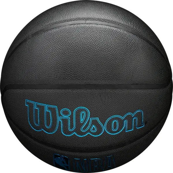 Баскетбольный мяч Wilson NBA FORGE PLUS CHARCOAL черно-голубой Размер 7 WZ2016803XB7