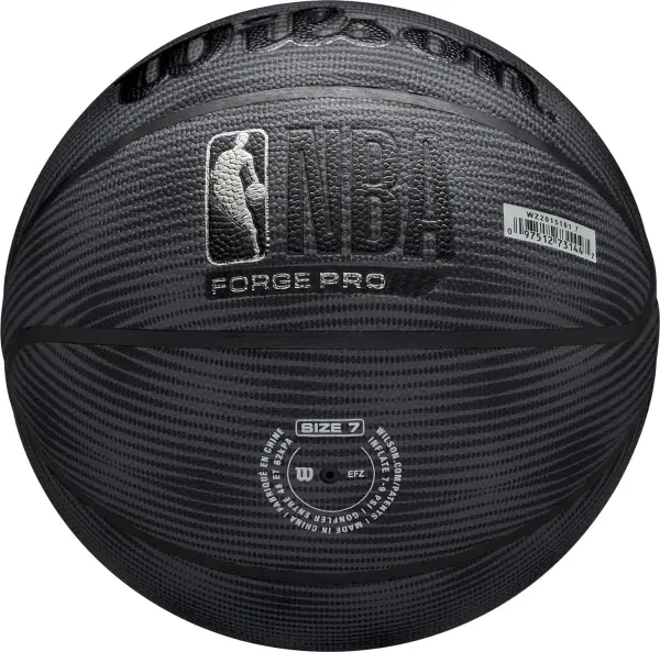 Баскетбольний м'яч Wilson NBA FORGE PRO MIDNIGHT чорно-темно-сірий Розмір 7 WZ2015101XB7