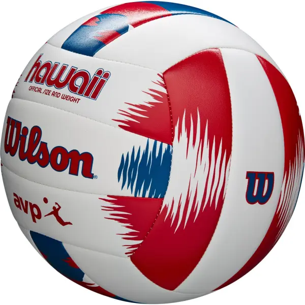 Пляжный набор (волейбольный мяч и фрисби) Wilson HAWAII AVP бело-красно-синий Размер 5 WTH80219KIT
