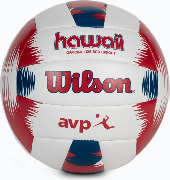 Пляжный набор (волейбольный мяч и фрисби) Wilson HAWAII AVP бело-красно-синий Размер 5 WTH80219KIT