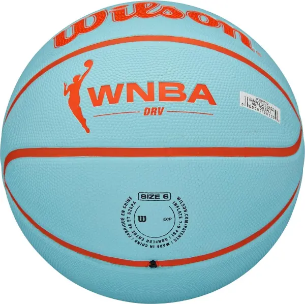Баскетбольный мяч Wilson WNBA DRV голубо-оранжевый Размер 6 WTB4809XB06