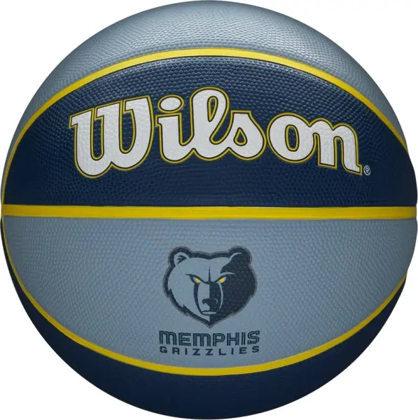 Баскетбольний м'яч Wilson NBA TEAM TRIBUTE MEMPHIS GRIZZLIES блакитно-синьо-жовтий Розмір 7 WTB1300XBMEM