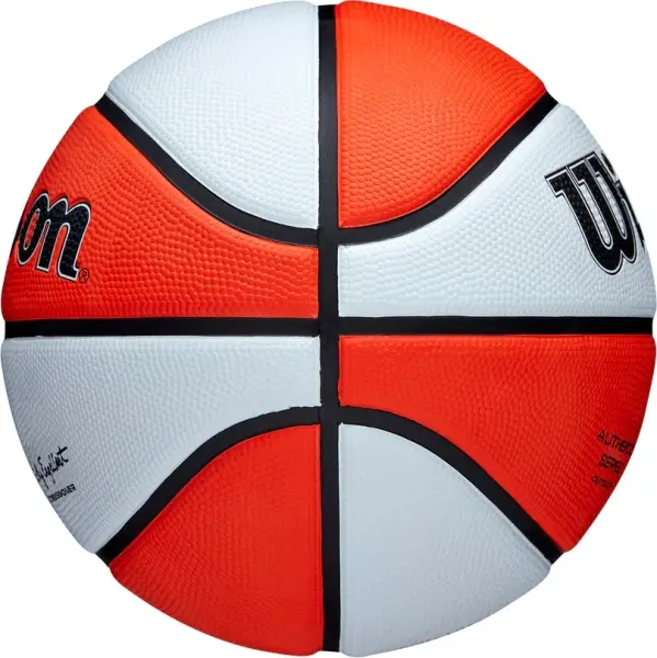 Баскетбольний м'яч Wilson WNBA AUTHENTIC SERIES OUTDOOR оранжево-білий Розмір 6 WTB5200XB06