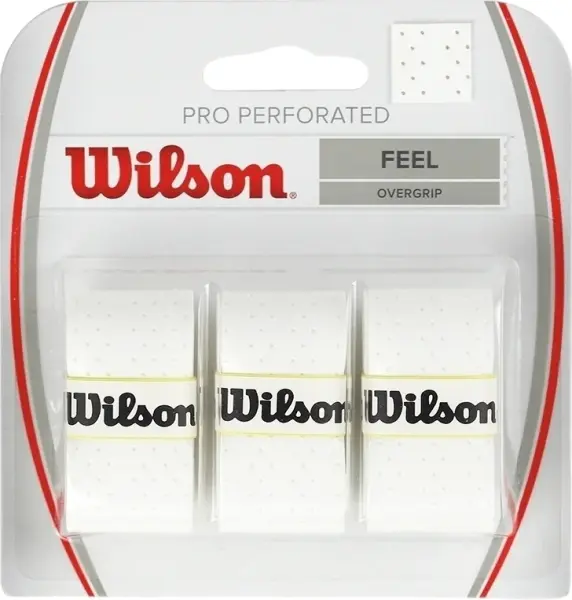Обмотка для ракеток Wilson PRO OVERGRIP PERFORATED біла (3 штуки) WRZ4005