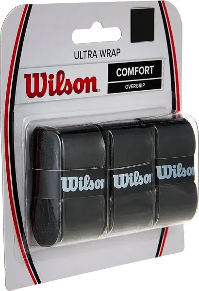 Обмотка для ракеток Wilson ULTRA WRAP OVERGRIP чорна (3 штуки) WRZ403000