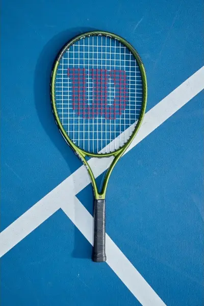 Ракетка для тенісу дитяча Wilson BLADE FEEL COMP JR 25 зелено-чорна WR125310
