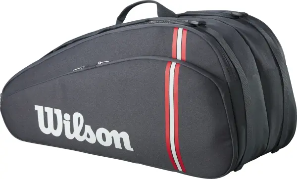Сумка-рюкзак для тенісу Wilson TOUR 12 темно-сіро-червона WR8037301001