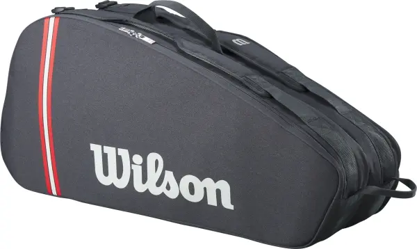 Сумка-рюкзак для тенісу Wilson TOUR 6 темно-сіро-червона WR8037501001