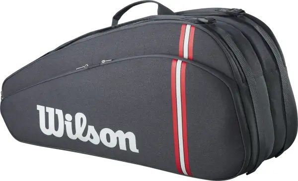 Сумка-рюкзак для тенісу Wilson TOUR 6 темно-сіро-червона WR8037501001