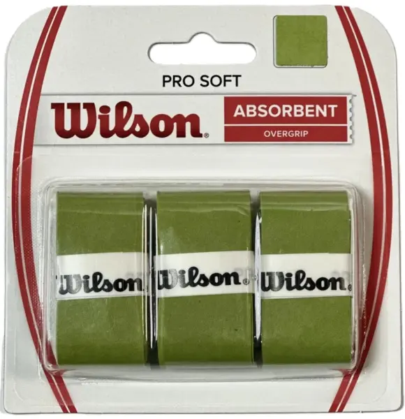 Обмотка для ракеток Wilson PRO SOFT OVERGRIP 3 PACK лаймова (3 штуки) WRZ4040
