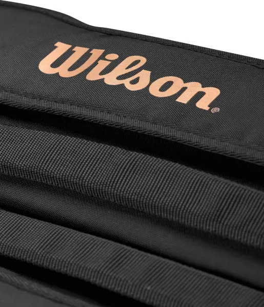 Сумка-рюкзак для тенниса Wilson PRO STAFF V14 SUPER TOUR 9 PACK бронзово-черная WR8024501001