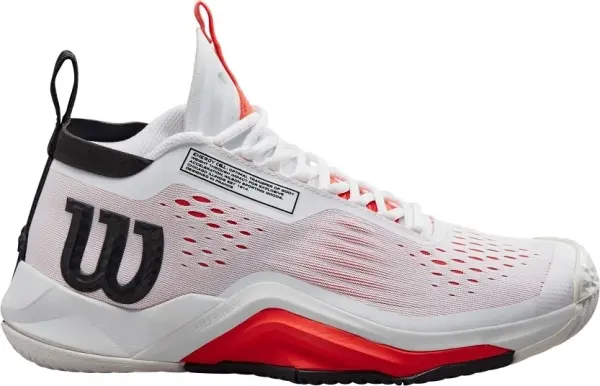 Кроссовки теннисные Wilson RUSH PRO TOUR MID бело-оранжево-черные WRS332040