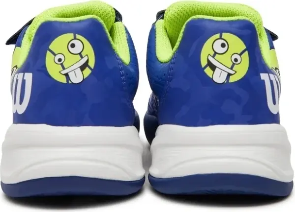 Кроссовки теннисные детские Wilson KAOS EMO KIDS сине-лимонные WRS331820