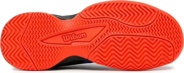 Кроссовки теннисные детские Wilson RUSH PRO L JR сине-черно-оранжевые WRS330400