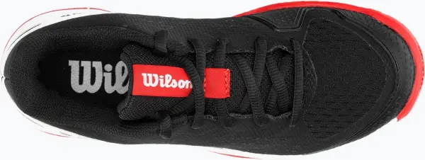 Кросівки тенісні дитячі Wilson RUSH PRO L JR чорно-біло-червоні WRS330100