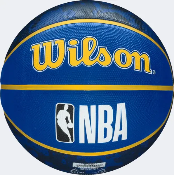 Баскетбольний набір Wilson NBA TEAM TIE-DYE GOLDEN STATE WARRIORS (м'яч і насос у подарунковій коробці) синьо-жовтий Розмір 7 WZ4007802XP