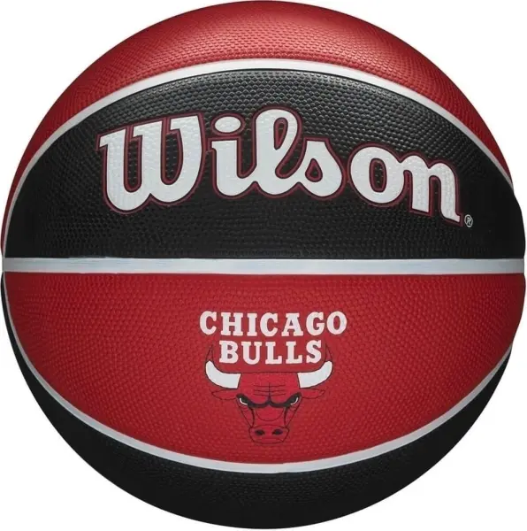 Баскетбольный набор Wilson NBA TEAM TRIBUTE CHICAGO BULLS (мяч и насос в подарочной коробке) красно-черный Размер 7 WZ4021501XP