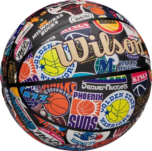 Баскетбольний м'яч Wilson NBA ALL TEAM RETRO різнокольоровий Розмір 7 WZ4028501XB7