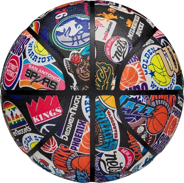 Баскетбольний м'яч Wilson NBA ALL TEAM RETRO різнокольоровий Розмір 7 WZ4028501XB7
