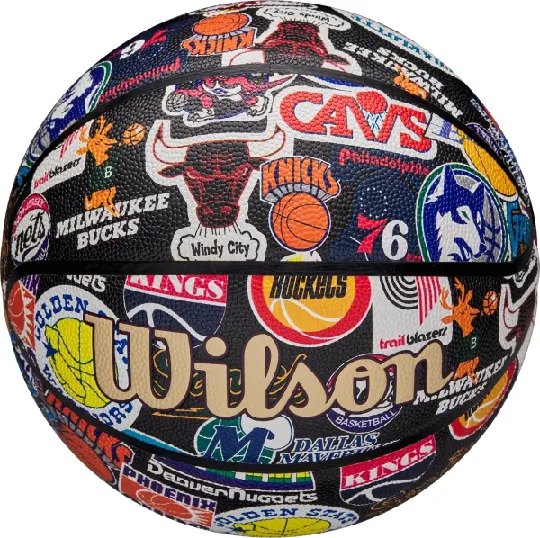 Баскетбольний м'яч Wilson NBA ALL TEAM RETRO різнокольоровий Розмір 7 WZ4028501XB7