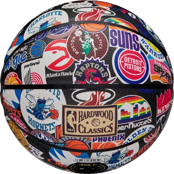 Баскетбольний м'яч Wilson NBA ALL TEAM RETRO різнокольоровий Розмір 7 WZ4028501XB7