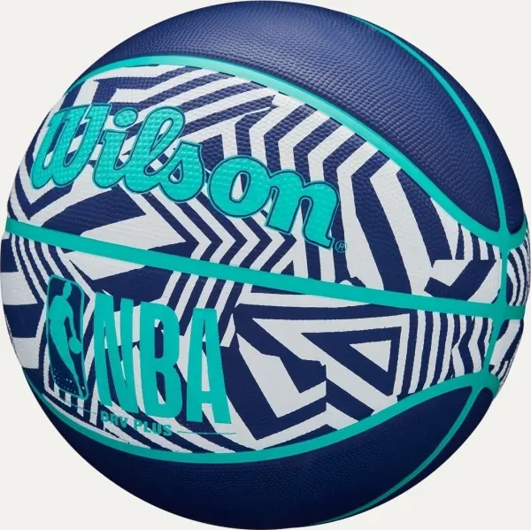 Баскетбольний м'яч Wilson NBA DRV PLUS DAZZLE CAMO OUTDOOR INDIGO темно-синьо-бірюзово-білий Розмір 5 WZ3016102XB5