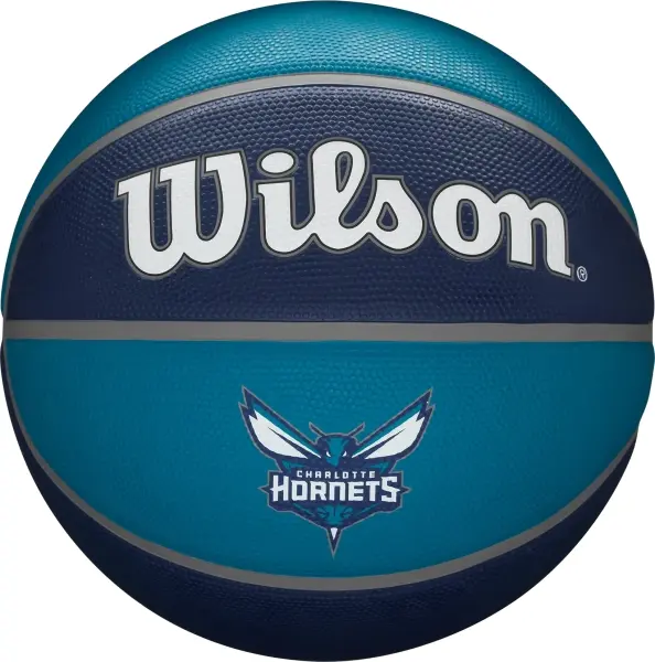 Баскетбольний м'яч Wilson NBA TEAM TRIBUTE CHARLOTTE HORNETS синьо-темно-синій Розмір 7 WTB1300XBCHA