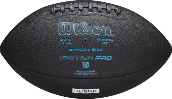 М'яч для американського футболу Wilson NFL IGNITION PRO ECO чорно-блакитний Розмір 9 WF3011102XBOF