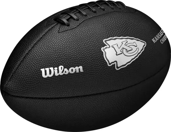 М'яч для американського футболу Wilson NFL TEAM METALLIC PREMIERE KC OF чорний Розмір 9 WF4015816XBOF