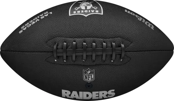 М'яч для американського футболу Wilson NFL TEAM METALLIC PREMIERE LV OF чорний Розмір 9 WF4015817XBOF