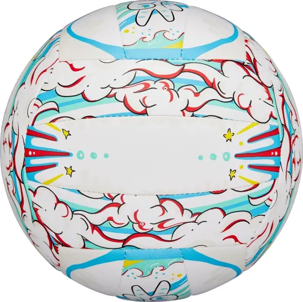 Мяч для пляжного волейбола Wilson GRAFFITI PEACE бело-голубо-красный Размер 5 WV4008302XBOF