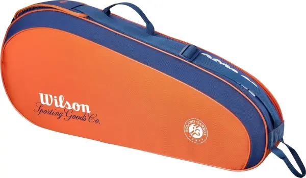 Сумка для тенісу Wilson ROLAND-GARROS 2026 TEAM 3 помаранчево-темно-синя WR8053401001