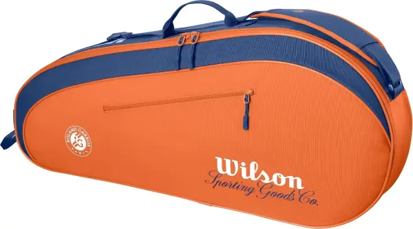 Сумка для тенісу Wilson ROLAND-GARROS 2026 TEAM 3 помаранчево-темно-синя WR8053401001